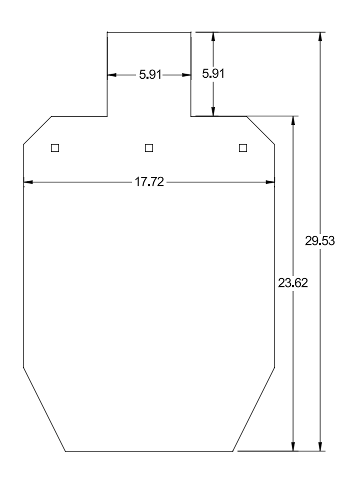 3/8 AR500 IDPA/IPSC-Style Target