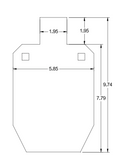 3/8 AR500 IDPA/IPSC-Style Target