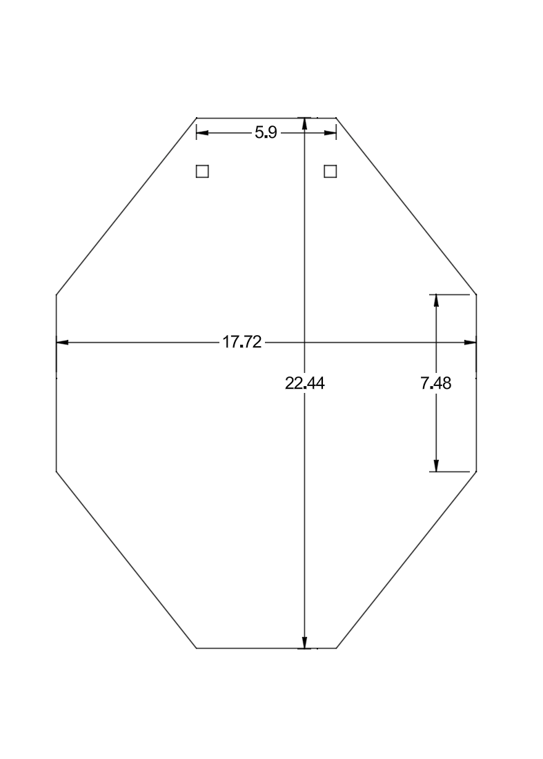 3/8" AR500 IPSC-Style Target
