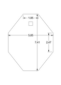 3/8" AR500 IPSC-Style Target