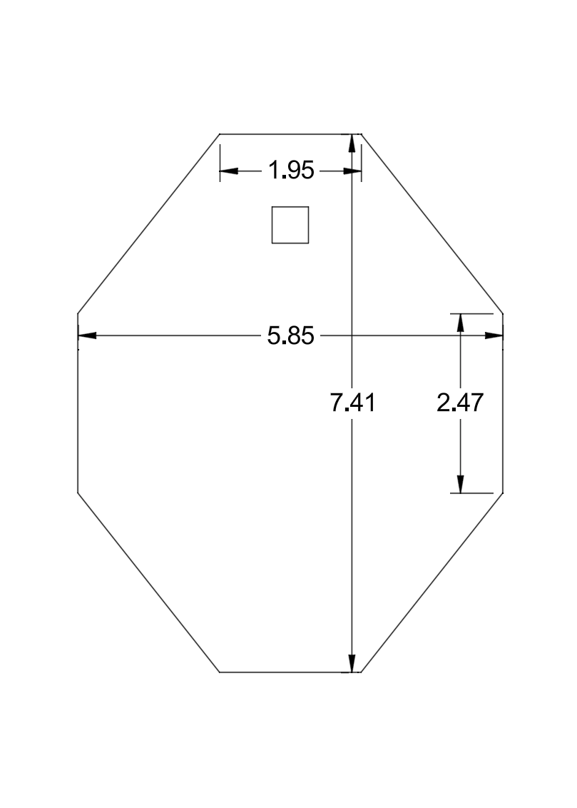 3/8" AR500 IPSC-Style Target