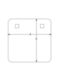 3/8 AR500 Square Gong Target
