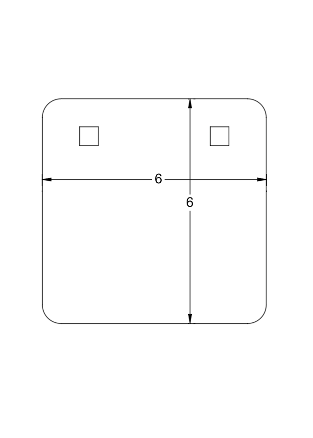 3/8 AR500 Square Gong Target