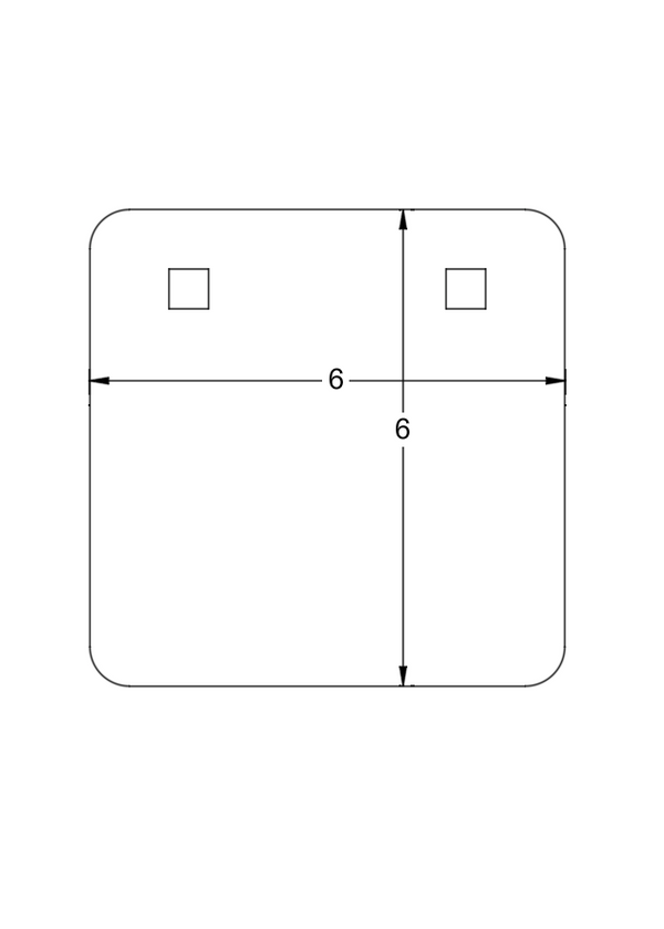 3/8 AR500 Square Gong Target